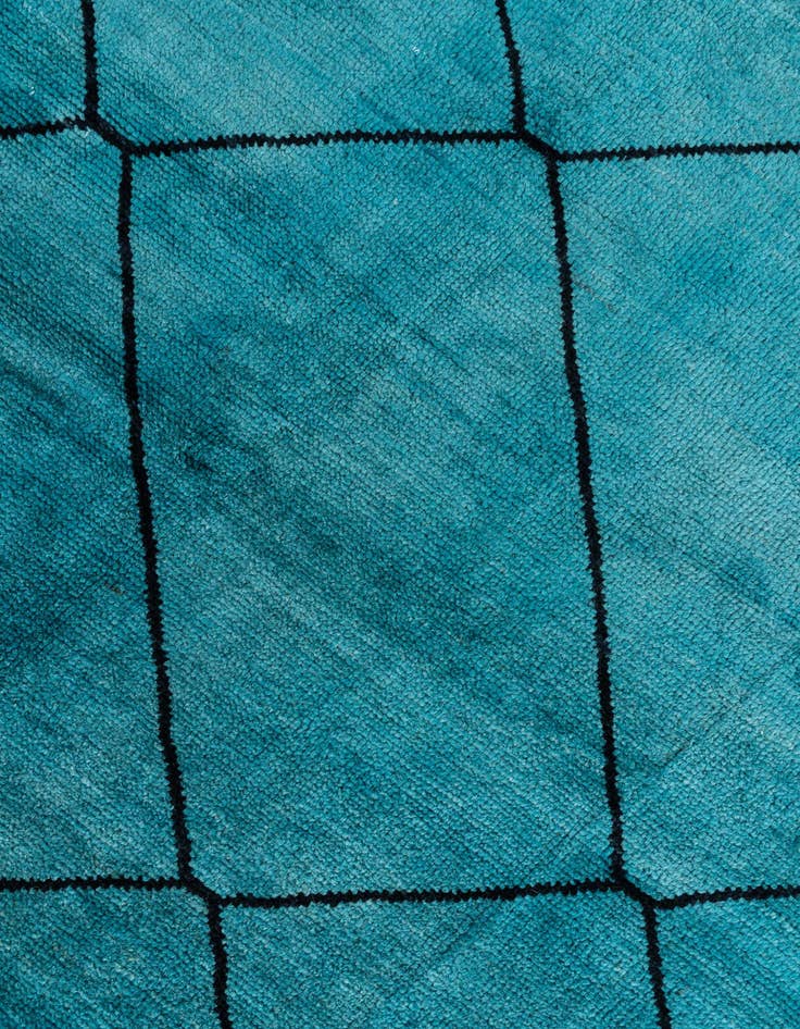 Detail image of  5' 6 x 8' 1  Hand Knotted Moroccan Wool Rug