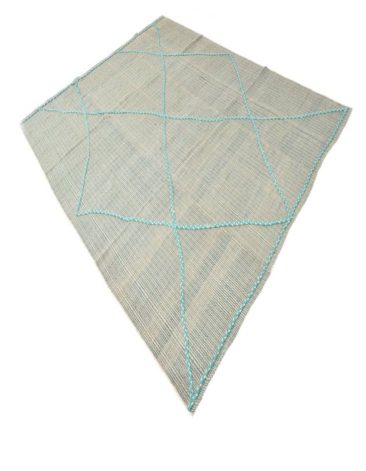 Detail image of  8' 1 x 10' 2  Hand Knotted Moroccan Wool Rug