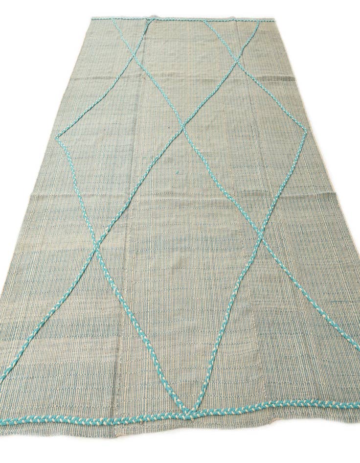 Detail image of  8' 1 x 10' 2  Hand Knotted Moroccan Wool Rug