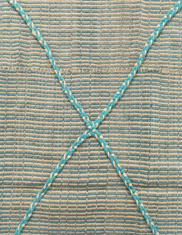 Detail image of  8' 1 x 10' 2  Hand Knotted Moroccan Wool Rug