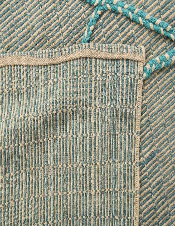 Detail image of  8' 1 x 10' 2  Hand Knotted Moroccan Wool Rug