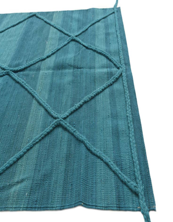 Detail image of  3' 6 x 5'  Hand Knotted Moroccan Wool Rug