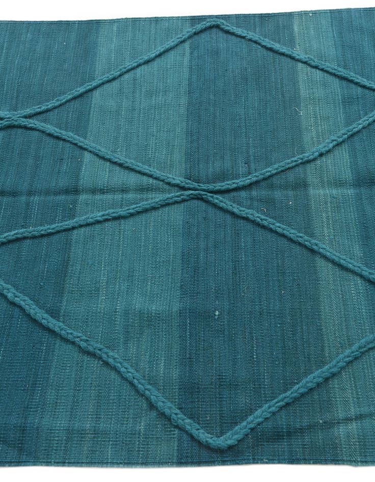 Detail image of  3' 6 x 5'  Hand Knotted Moroccan Wool Rug