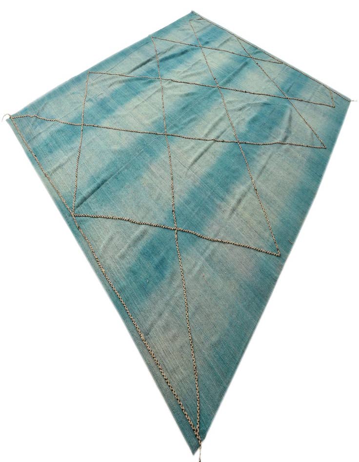 Detail image of  10' 7 x 12'  Hand Knotted Moroccan Wool Rug