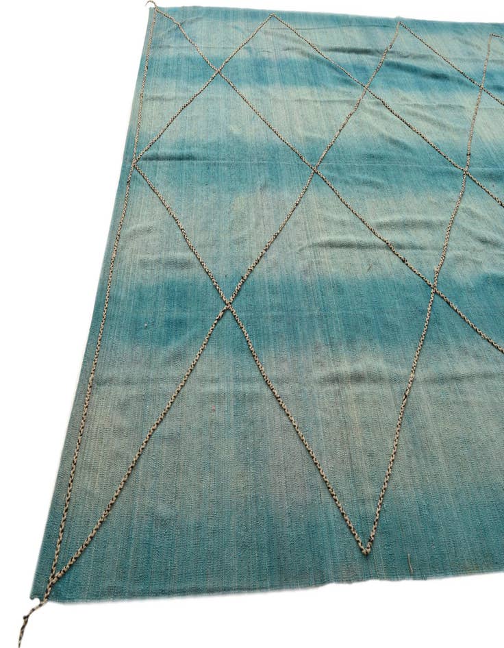 Detail image of  10' 7 x 12'  Hand Knotted Moroccan Wool Rug