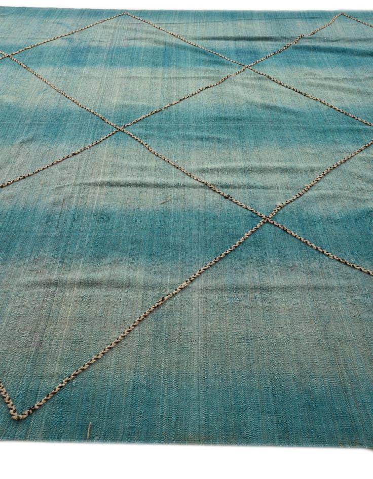Detail image of  10' 7 x 12'  Hand Knotted Moroccan Wool Rug
