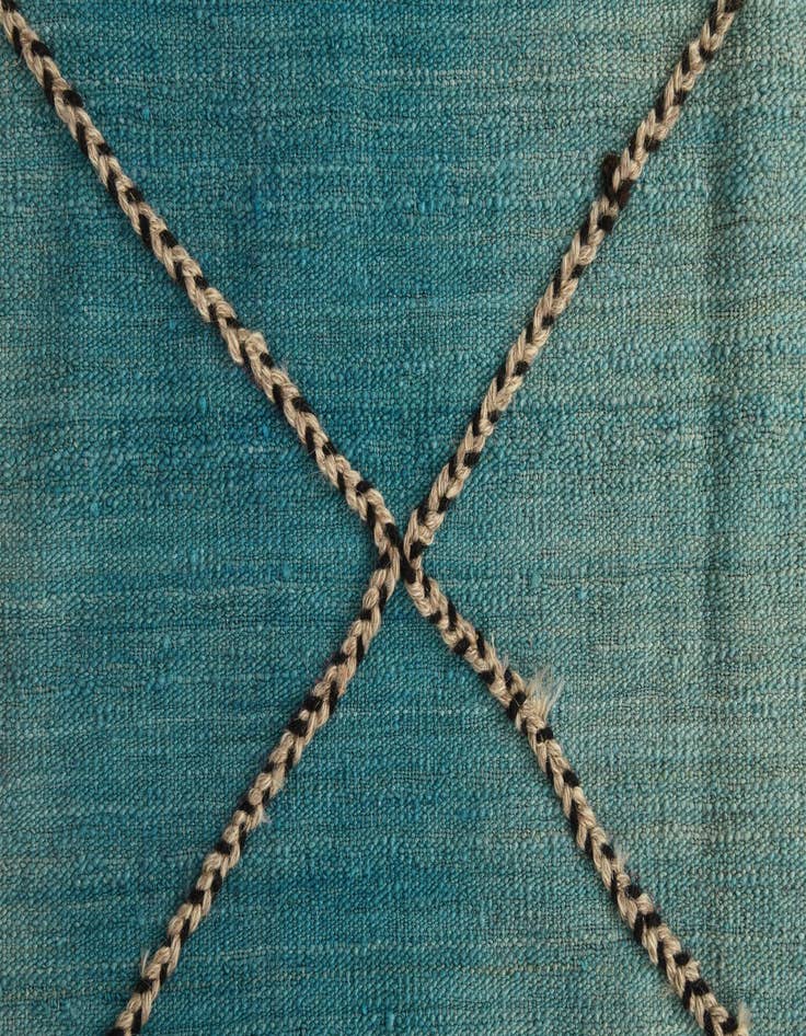 Detail image of  10' 7 x 12'  Hand Knotted Moroccan Wool Rug