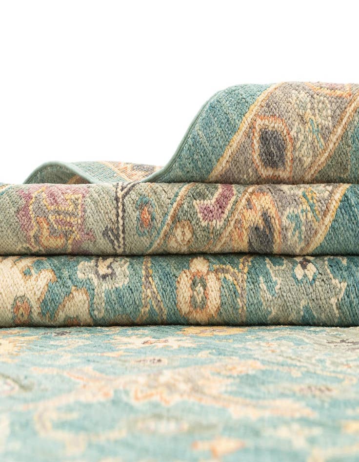 Detail image of  10' x 14' 1  Hand Knotted Oushak Rug