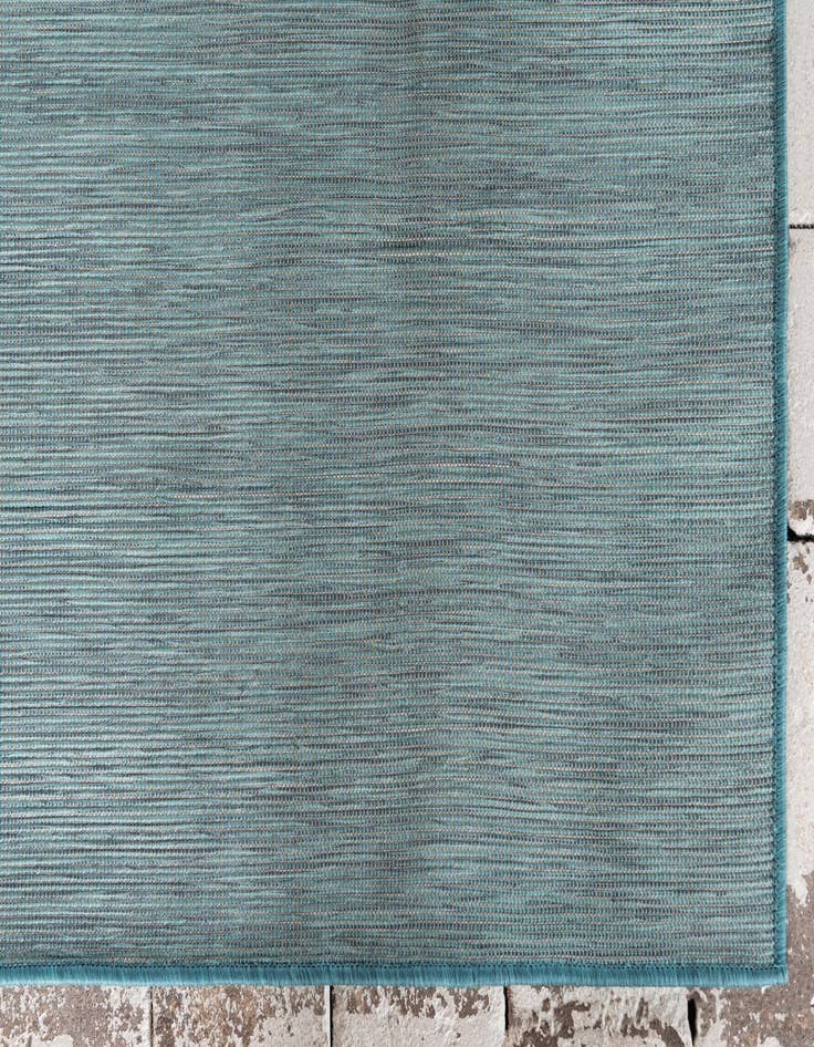 Detail image of  6' 3 x 9'  Washable Solid Indoor / Outdoor Rug