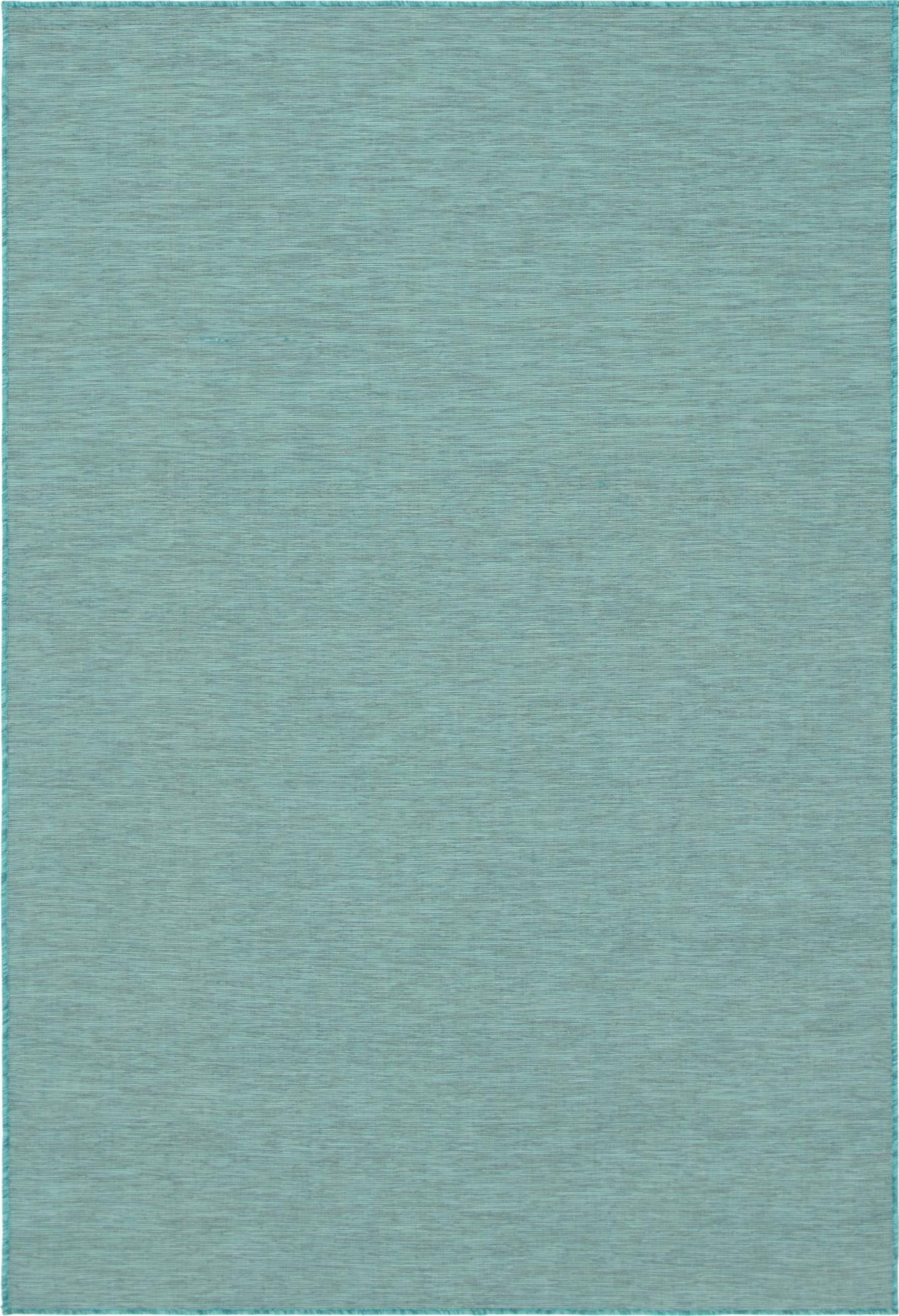  6' 3 x 9'  Washable Solid Indoor / Outdoor Rug