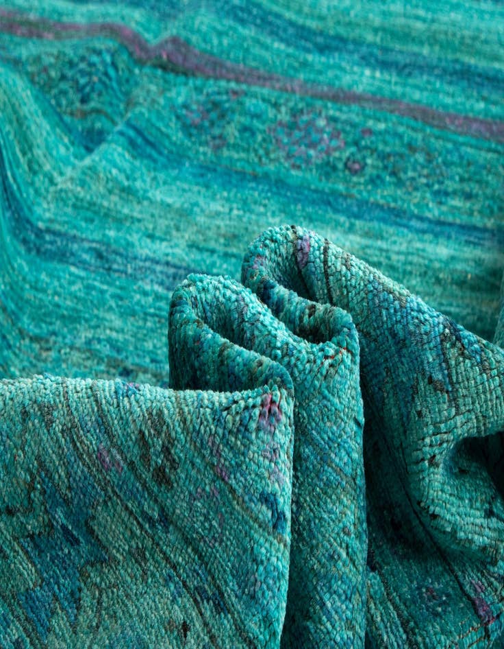 Detail image of  8' 7 x 12' 1 Torkman Wool Rug