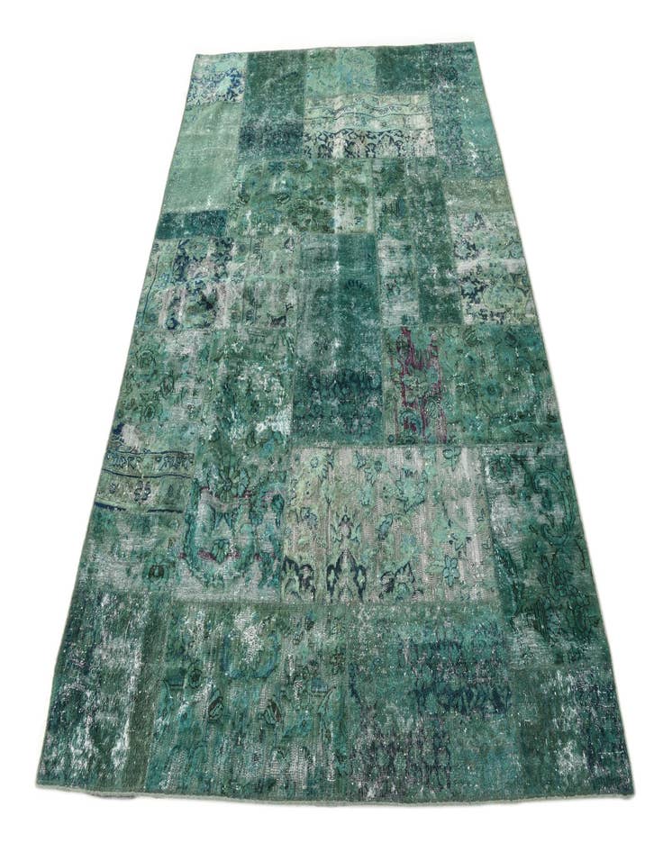 Detail image of  5' 7 x 8'  Hand Knotted Ultra Vintage Persian Wool Rug