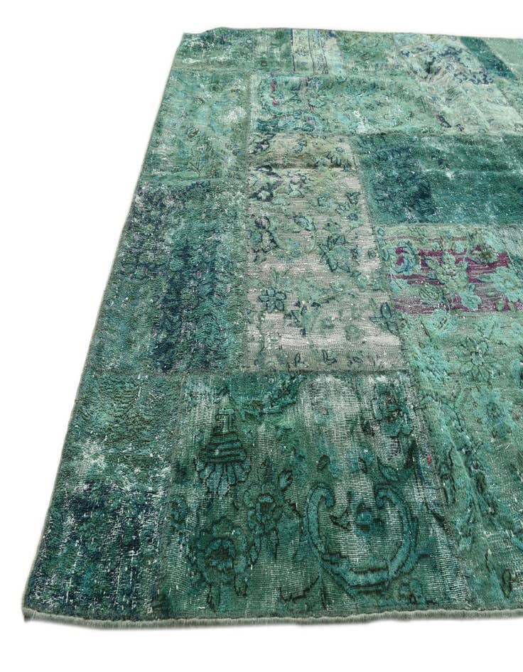 Detail image of  5' 7 x 8'  Hand Knotted Ultra Vintage Persian Wool Rug