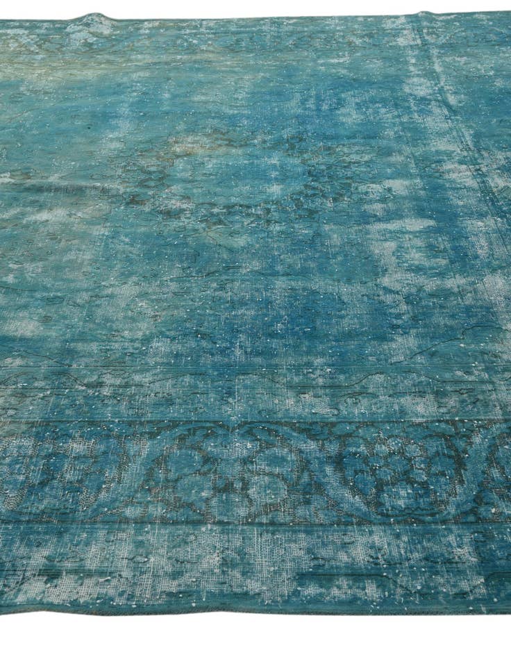 Detail image of  9' 7 x 13'  Hand Knotted Ultra Vintage Persian Wool Rug