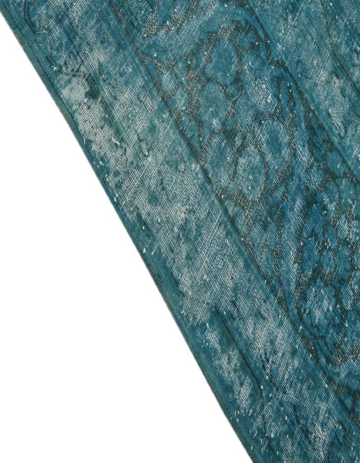 Detail image of  9' 7 x 13'  Hand Knotted Ultra Vintage Persian Wool Rug