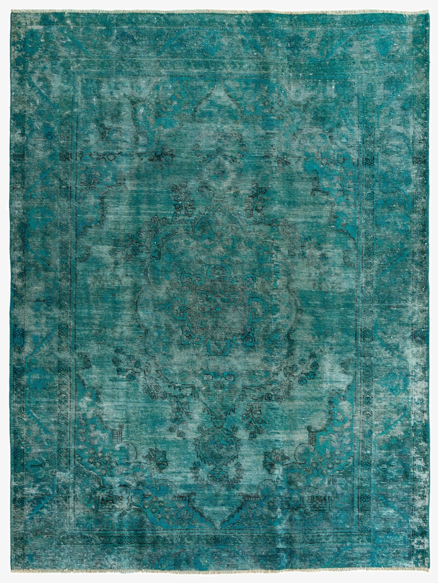  6' 5 x 8' 9  Hand Knotted Ultra Vintage Persian Wool Rug