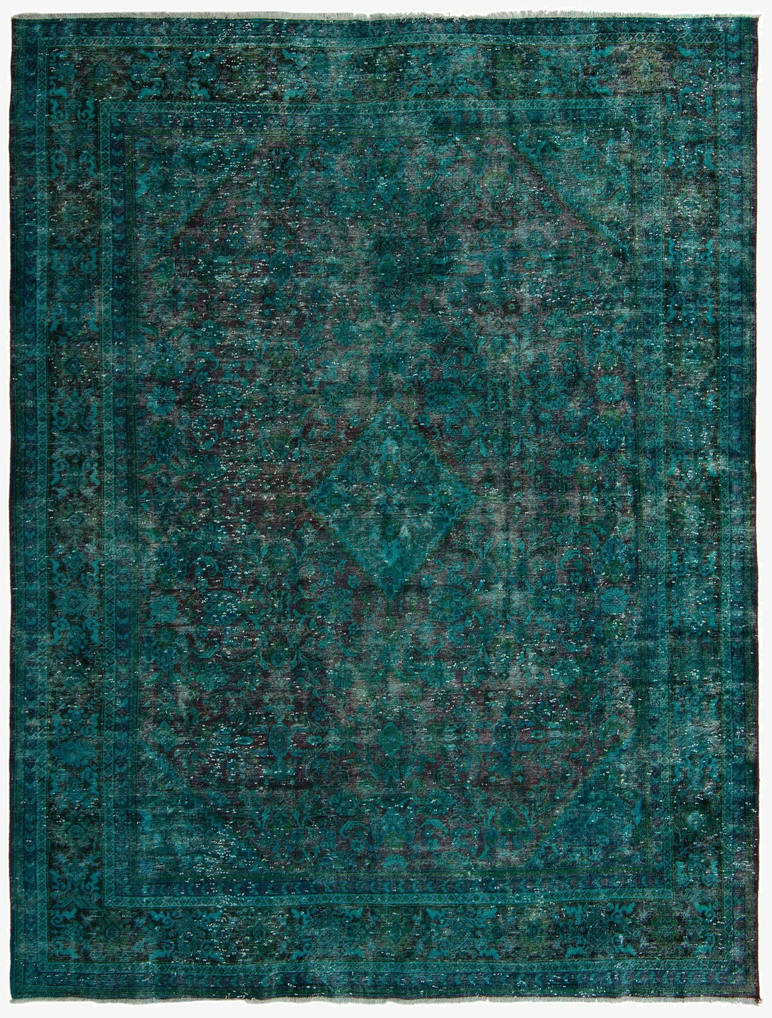  9' 9 x 12' 9  Hand Knotted Ultra Vintage Persian Wool Rug