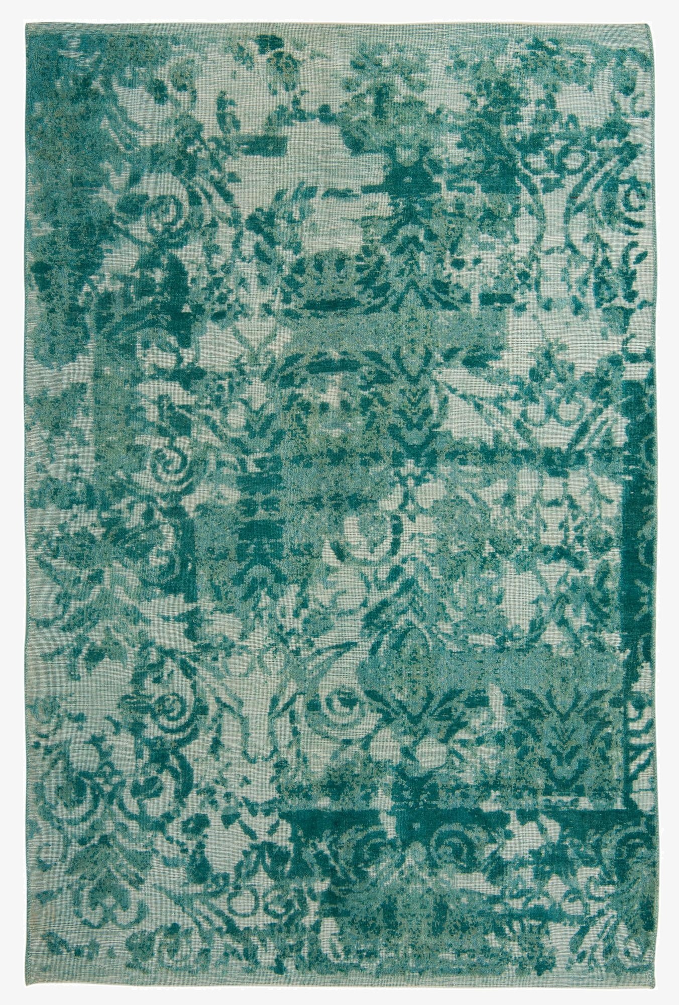  6' 5 x 9' 7  Hand Knotted Ultra Vintage Persian Wool Rug