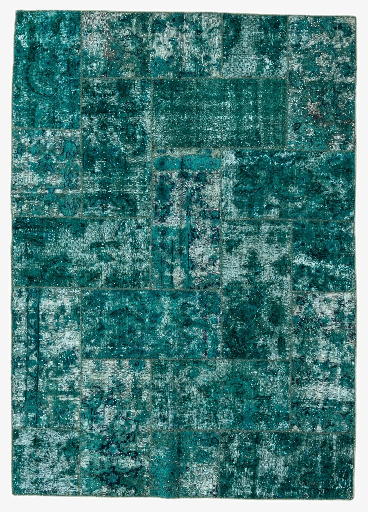  5' 8 x 8'  Hand Knotted Ultra Vintage Persian Wool Rug