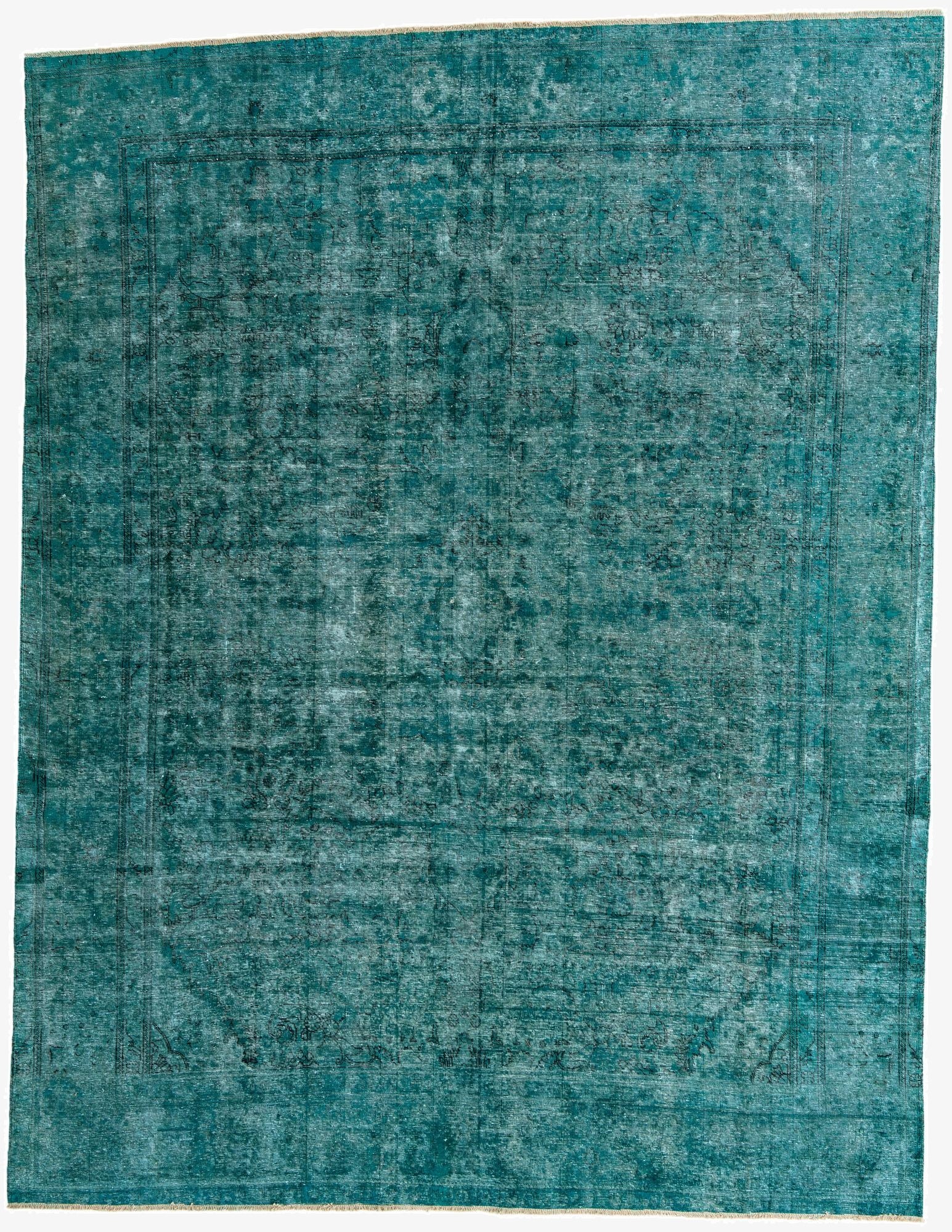  9' 3 x 12' 6  Hand Knotted Ultra Vintage Persian Wool Rug