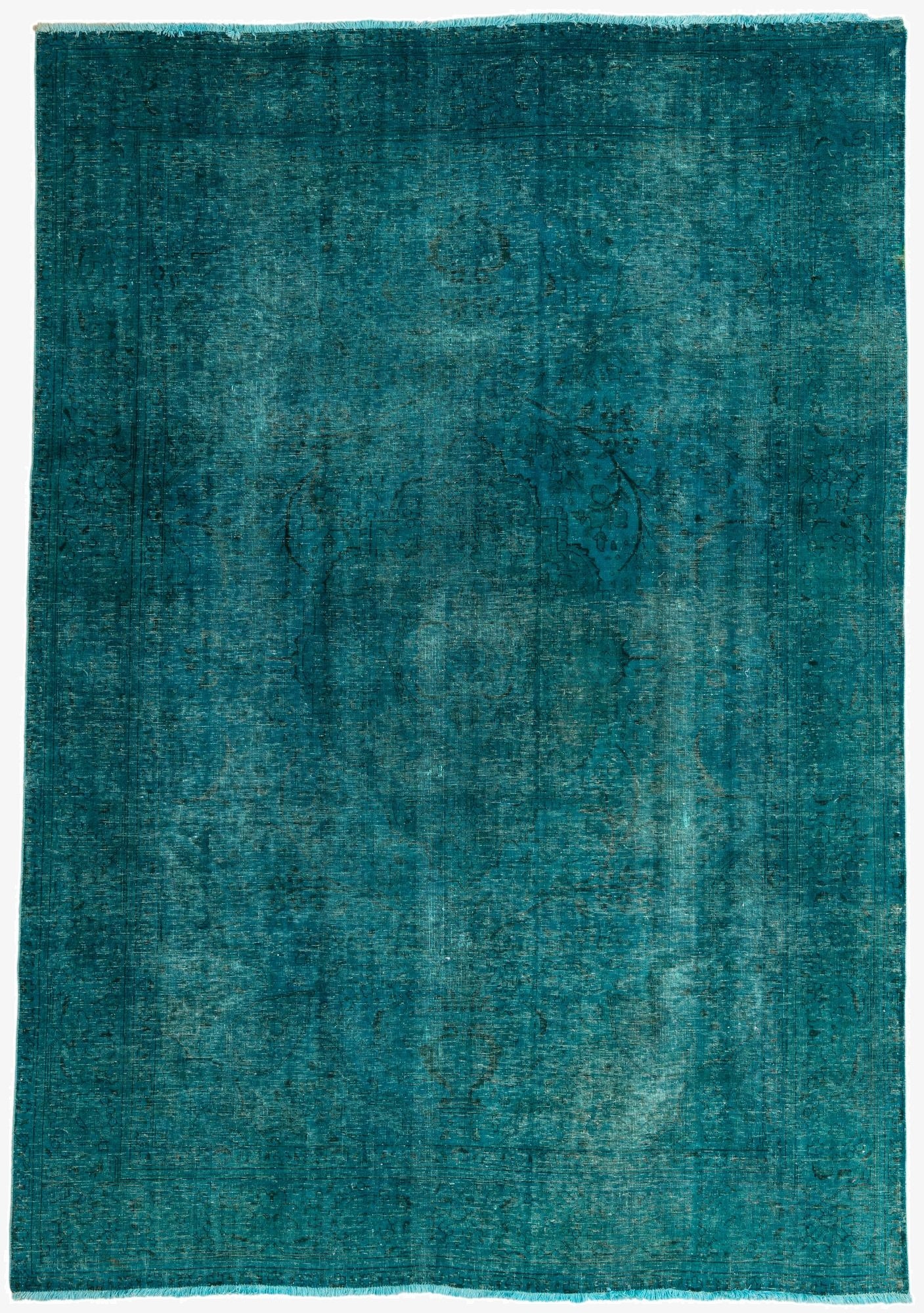  7' 4 x 10' 6  Hand Knotted Ultra Vintage Persian Wool Rug