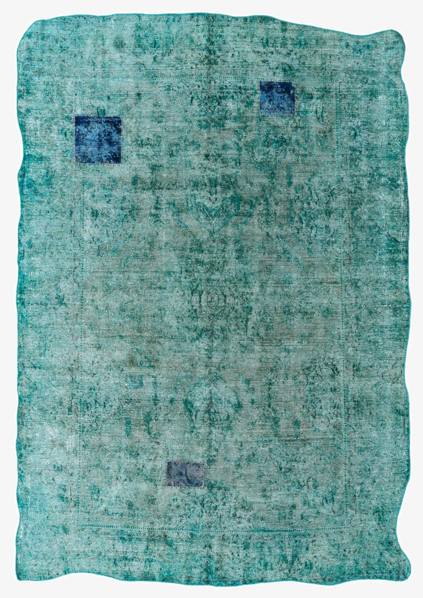  7' 6 x 10' 10  Hand Knotted Ultra Vintage Persian Wool Rug