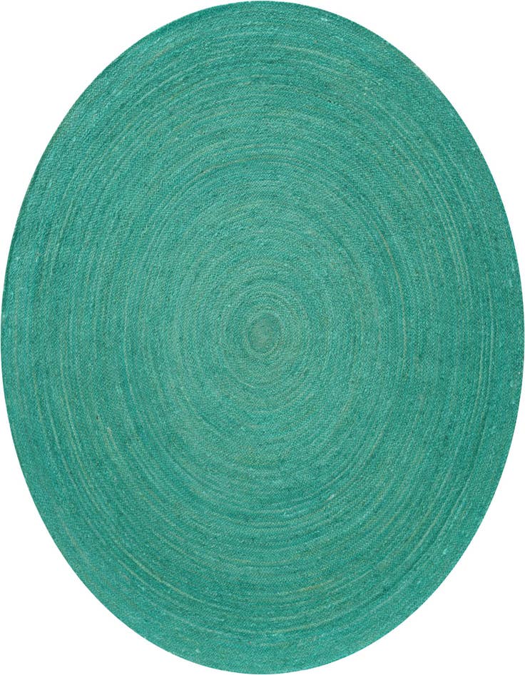 Detail image of  8' x 8'  Hand Braided Jute Round Rug