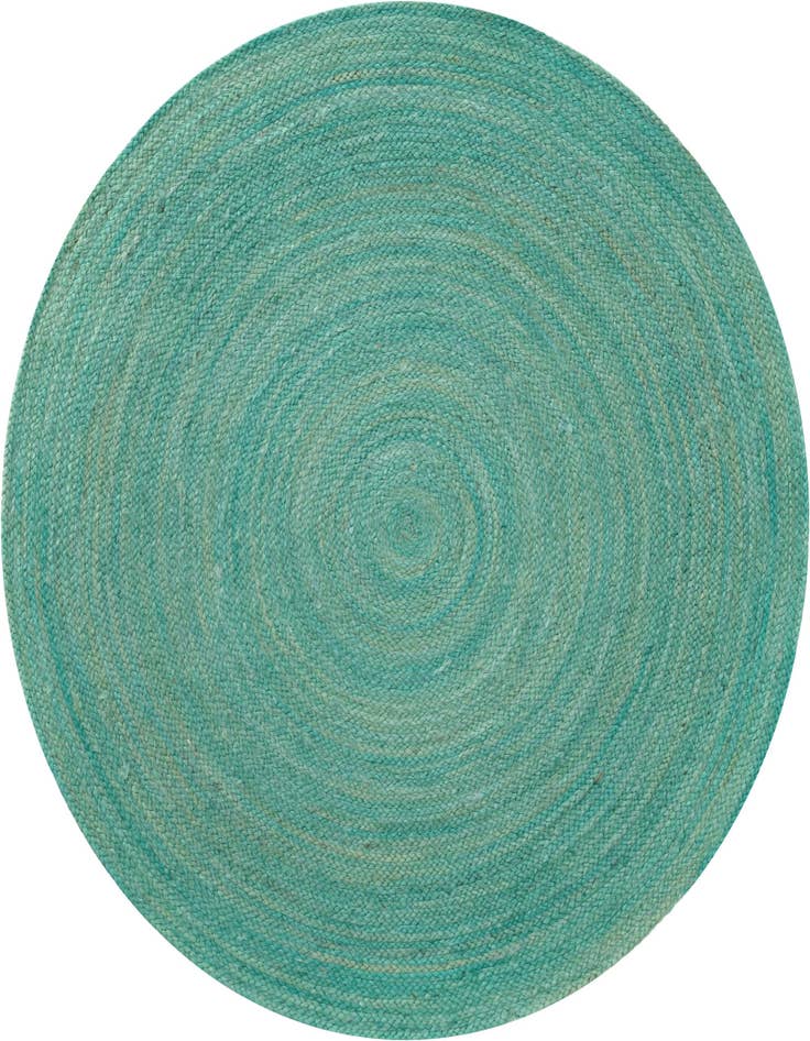 Detail image of 5' 1 x 5' 1 Handmade Braided Jute Round Rug