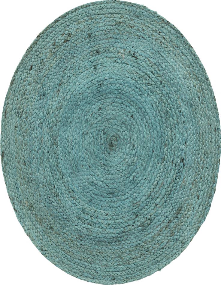 Detail image of  3' 3 x 3' 3  Hand Braided Jute Round Rug