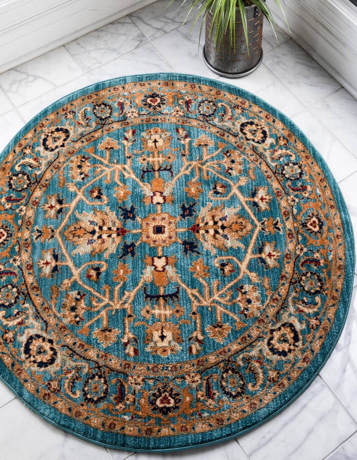 Detail image of  4' 5 x 4' 5 Charlestown Round Rug