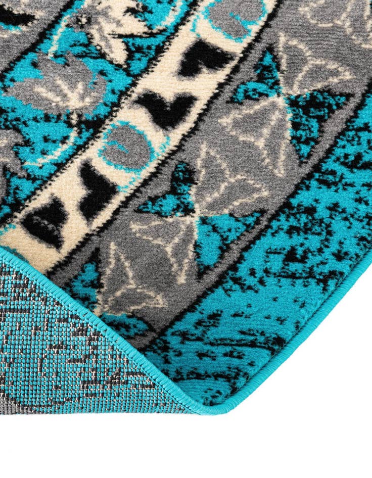 Detail image of  7' 10 x 7' 10 Heris Round Rug