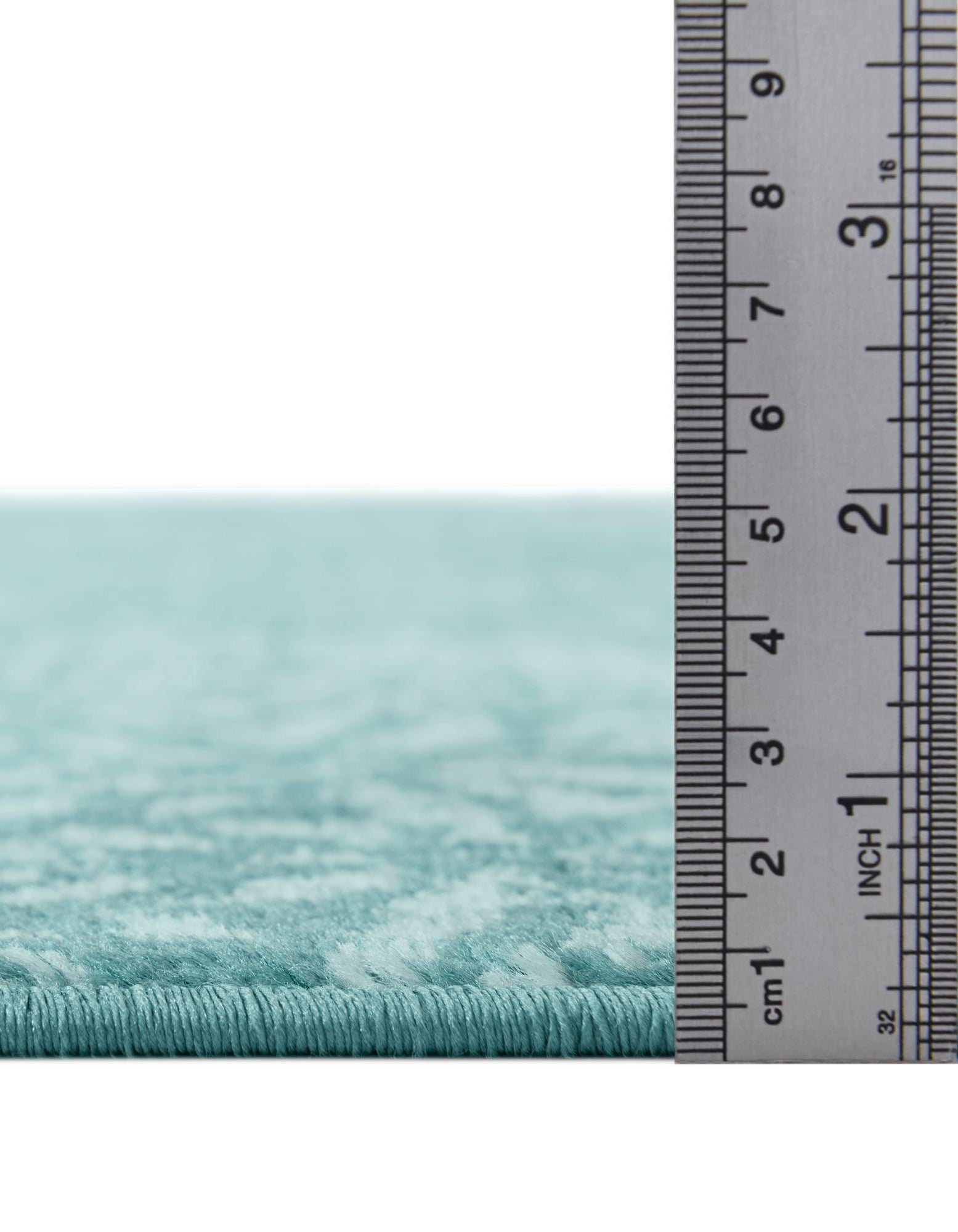 Turquoise 5' x 5' Monte Carlo Round Rug | Rugs.com