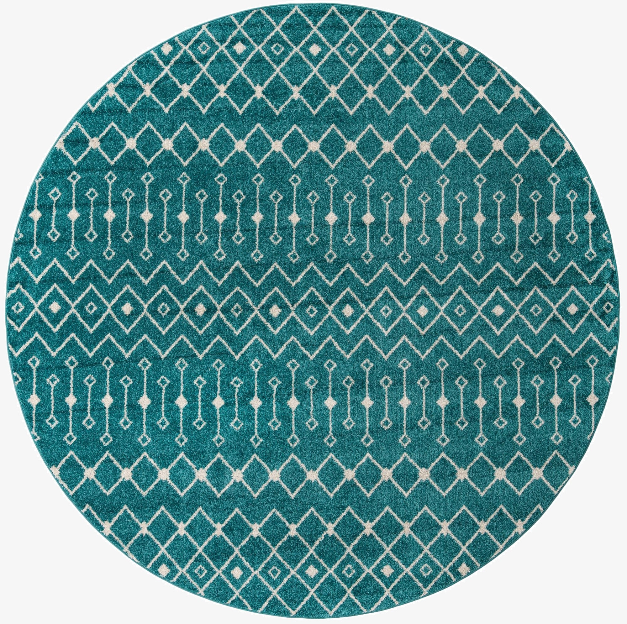  10' x 10' Moroccan Trellis Round Rug