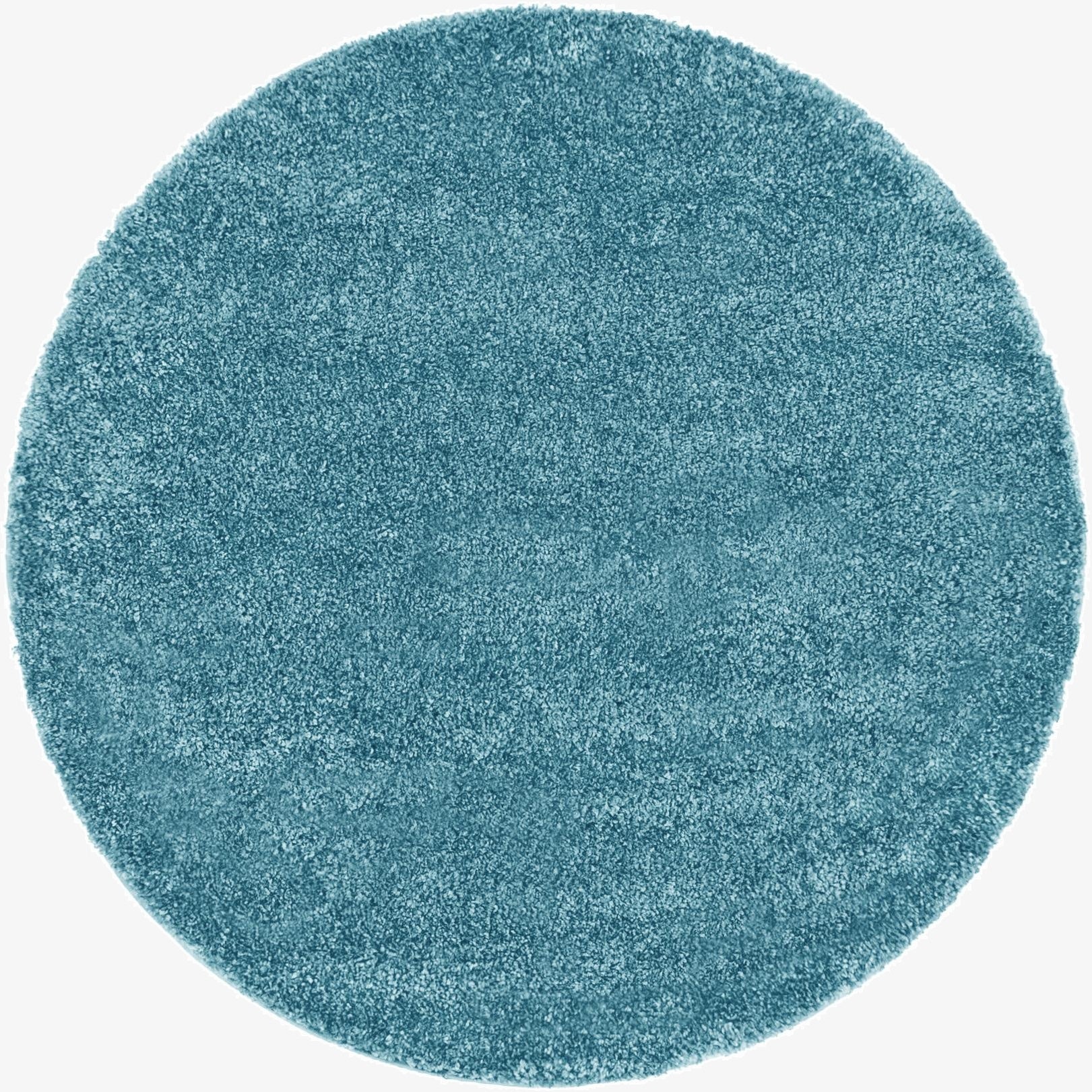  4' x 4' Soft Solid Shag Round Rug