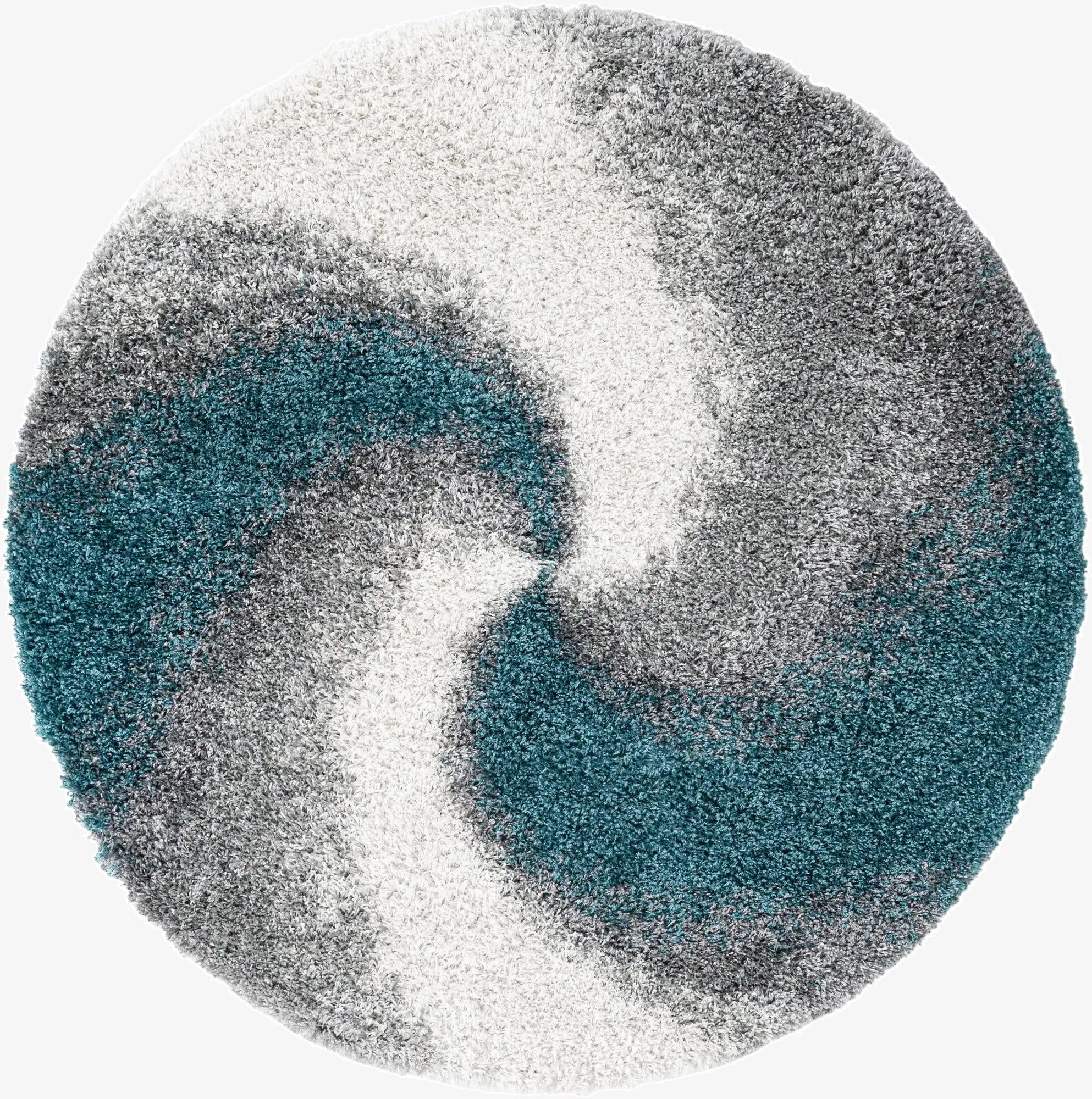  5' 3 x 5' 3 Soft Touch Shag Round Rug