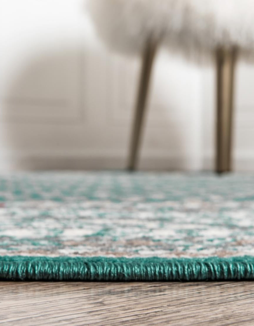 Turquoise 3' 7 x 3' 7 SoHo Round Rug | Rugs.com