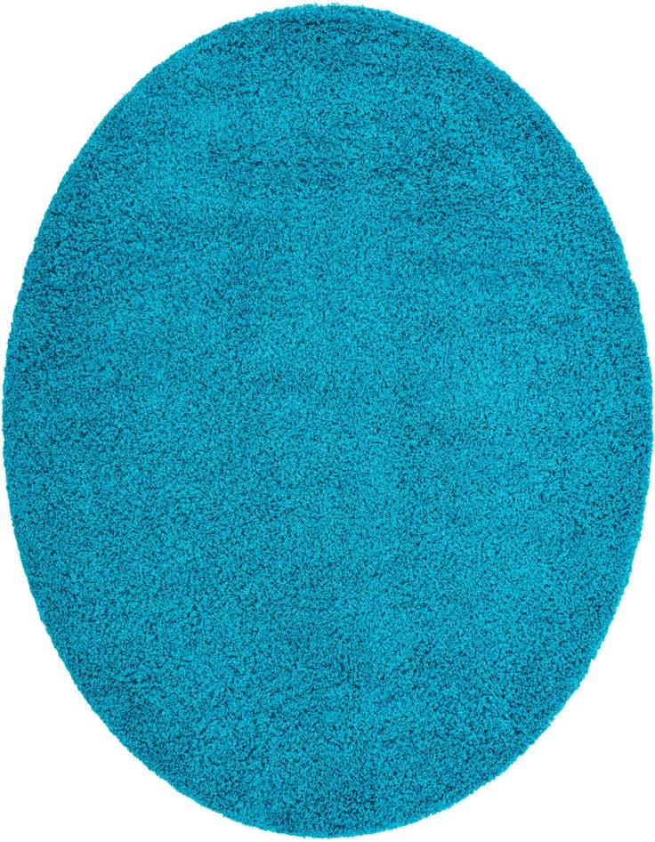 Detail image of  7' x 7' Solid Shag Round Rug