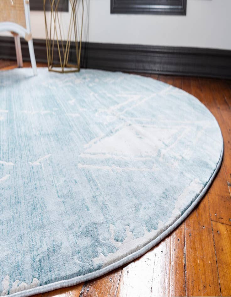Detail image of Jill Zarin 5' 3 x 5' 3 Uptown Carnegie Hill Round Rug