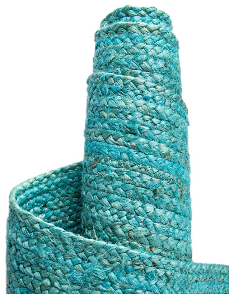 Detail image of 2' 6 x 6' 1 Handmade Braided Jute Runner Rug