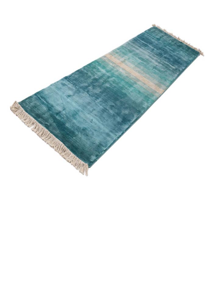 Detail image of  2' 6 x 9' 8  Hand Knotted Darya Wool Runner Rug