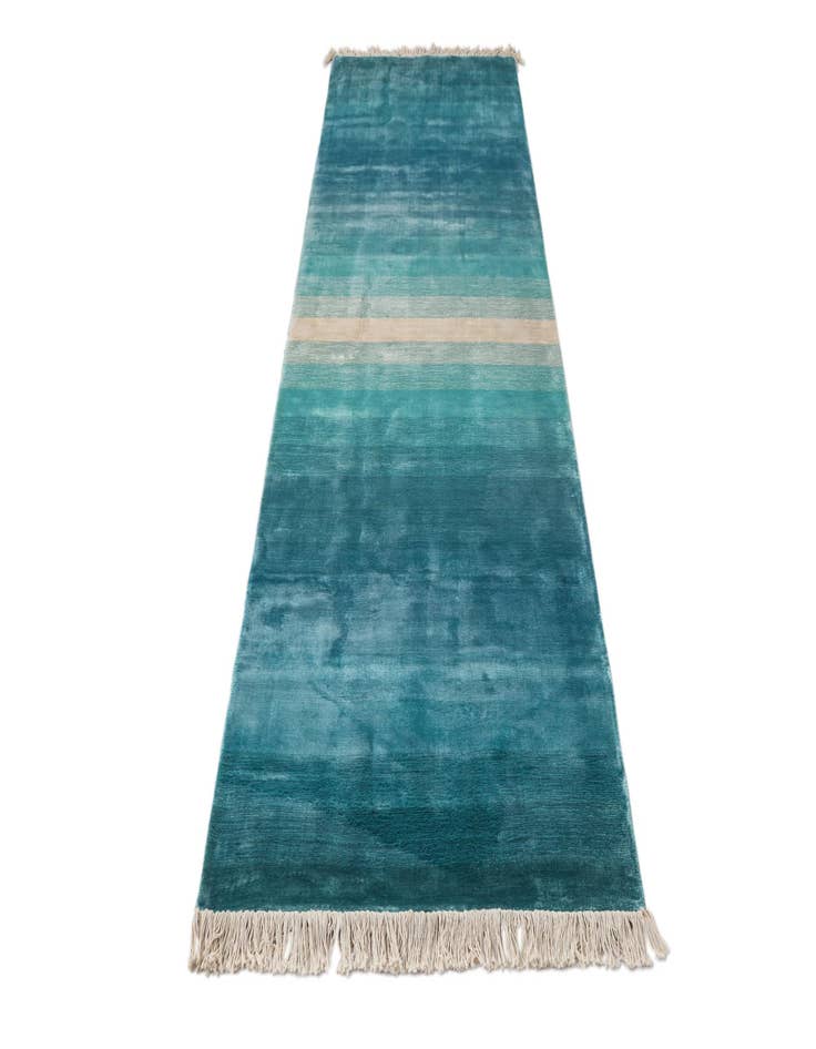 Detail image of  2' 6 x 9' 8  Hand Knotted Darya Wool Runner Rug