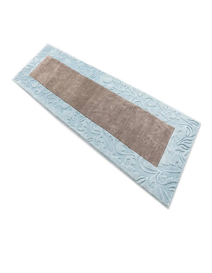 Detail image of  2' 9 x 10'  Hand Knotted Darya Wool Runner Rug