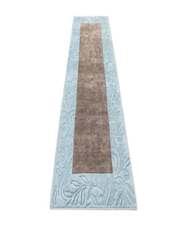 Detail image of  2' 9 x 10'  Hand Knotted Darya Wool Runner Rug