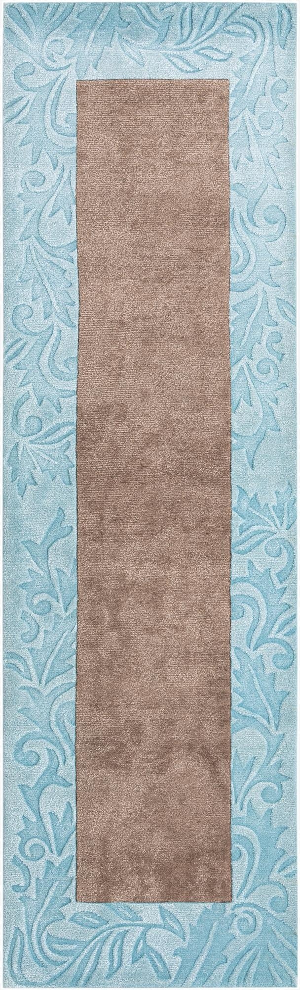  2' 9 x 10'  Hand Knotted Darya Wool Runner Rug
