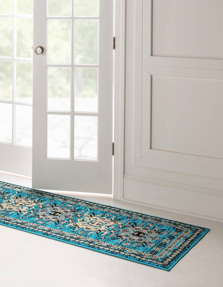 Detail image of  2' x 8' 2 Heris Runner Rug