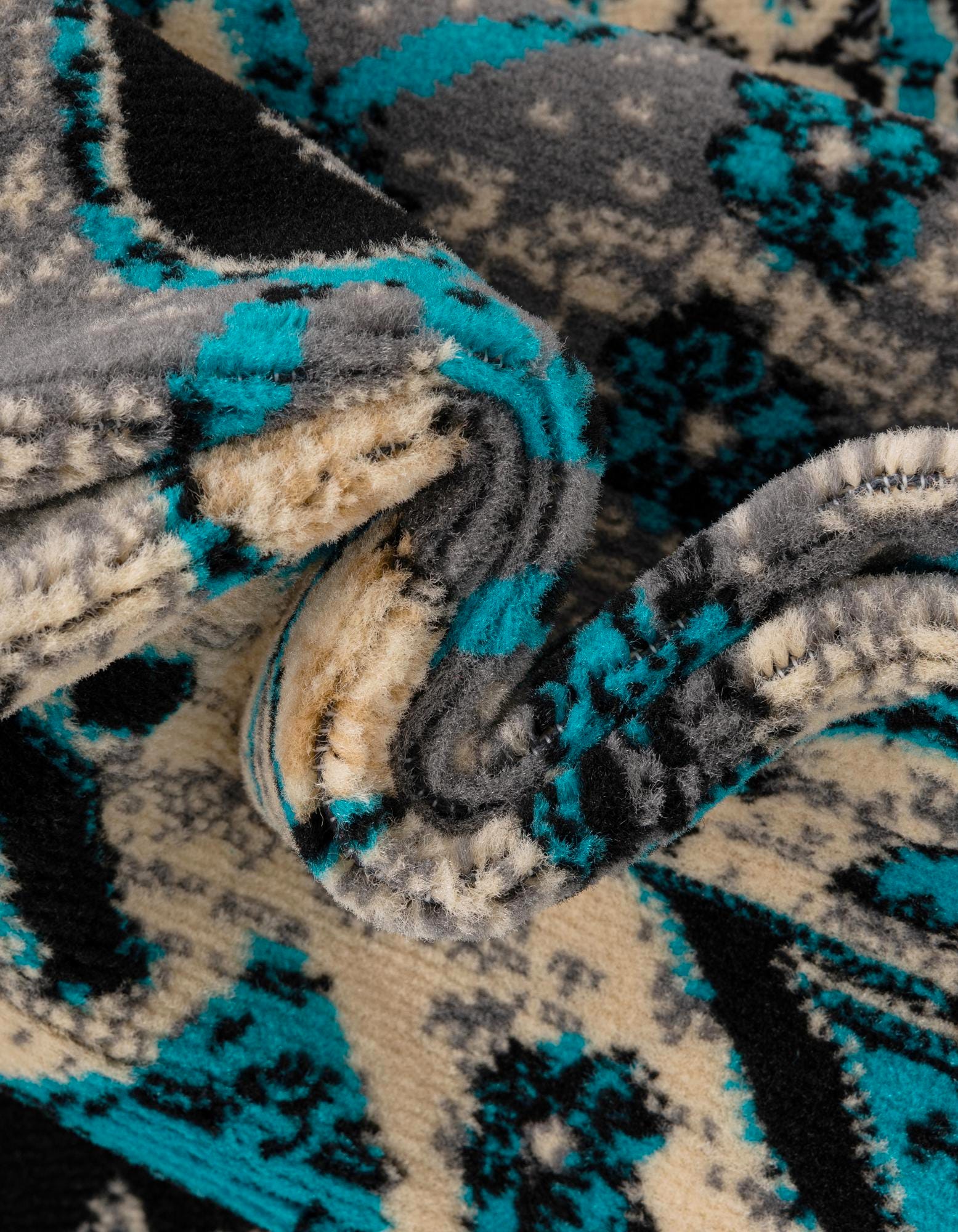 Turquoise 2' 7 x 10' Heris Runner Rug | Rugs.com