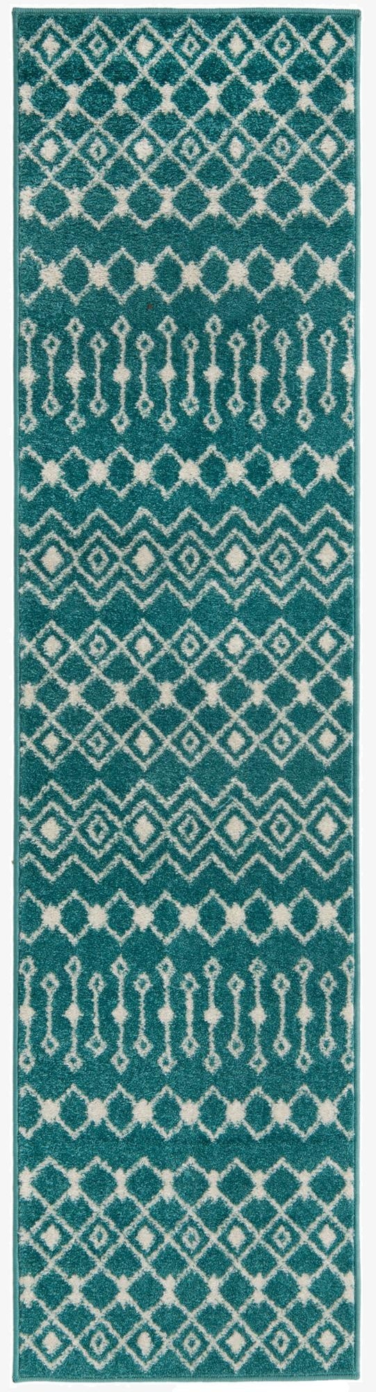  2' x 8' Moroccan Trellis Runner Rug