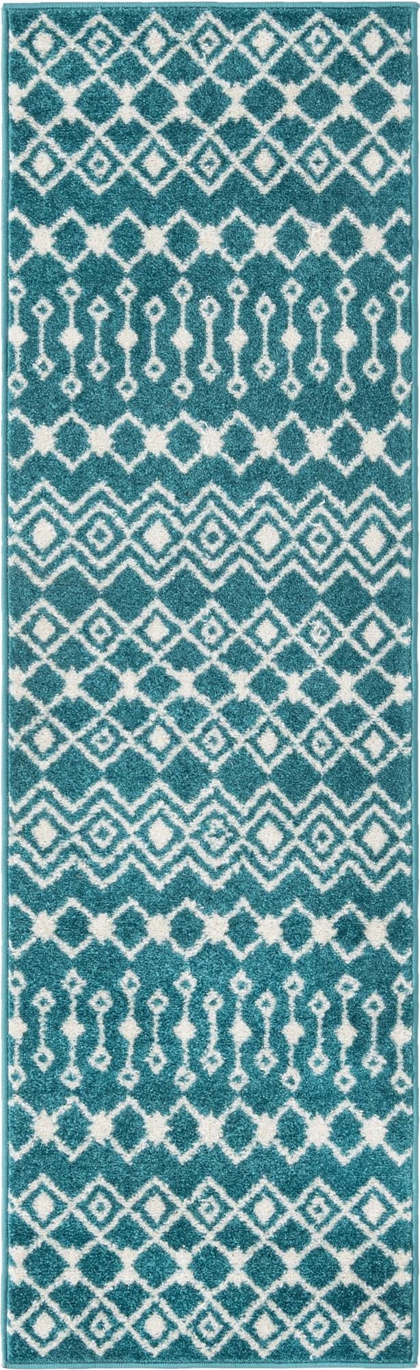  2' x 7' Moroccan Trellis Runner Rug