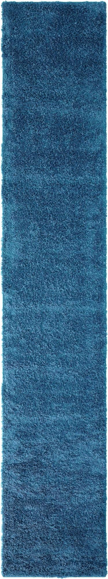 Primary image  2' 7 x 14' Solid Shag Runner Rug