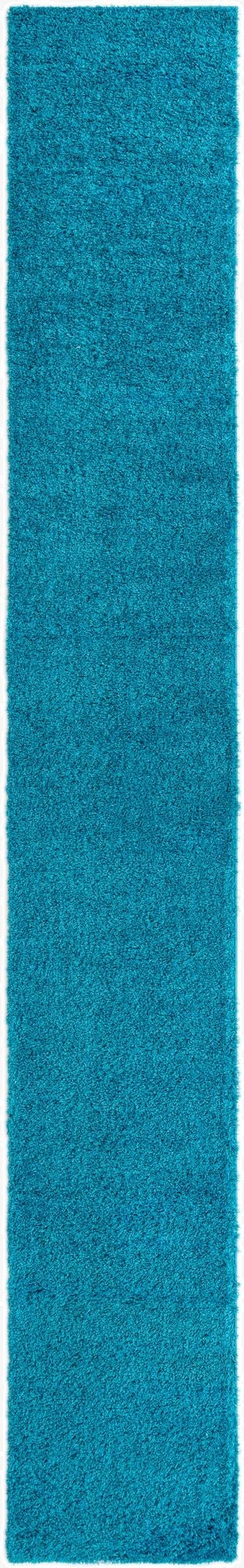  2' 7 x 19' 8 Solid Shag Runner Rug